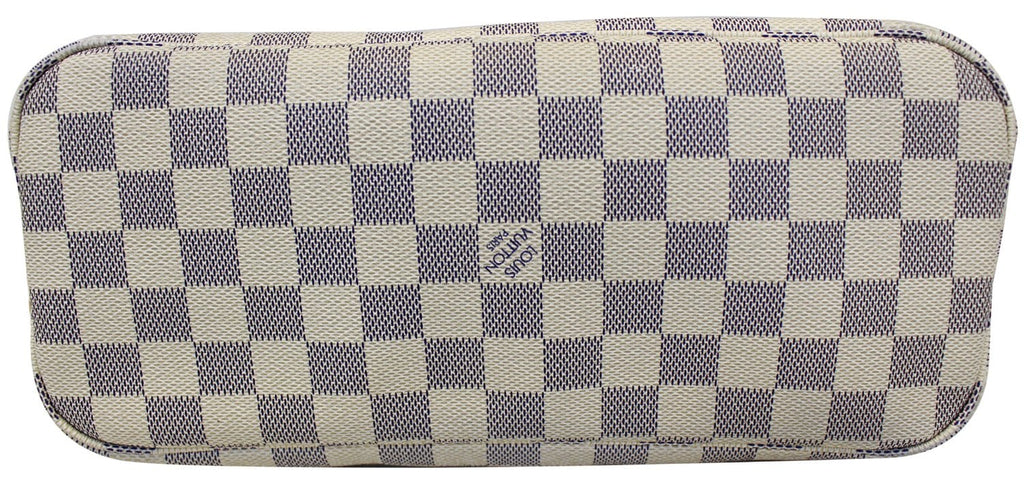 LOUIS VUITTON Neverfull PM Damier Azur Tote Shoulder Bag