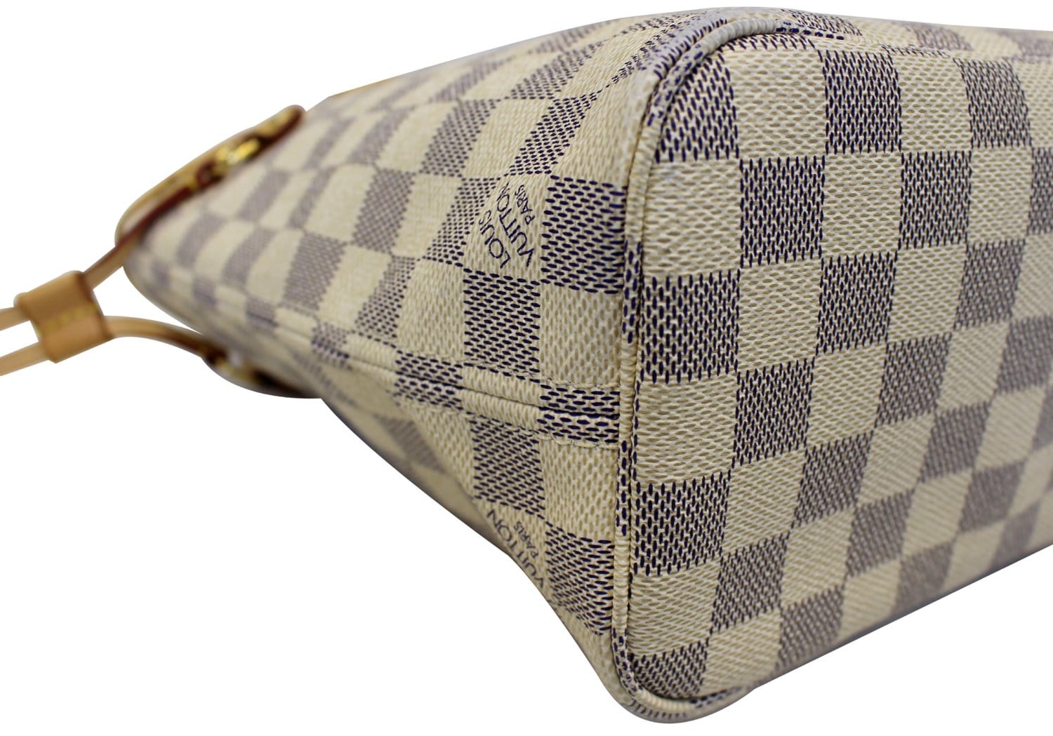 LOUIS VUITTON Neverfull PM Damier Azur Tote Shoulder Bag