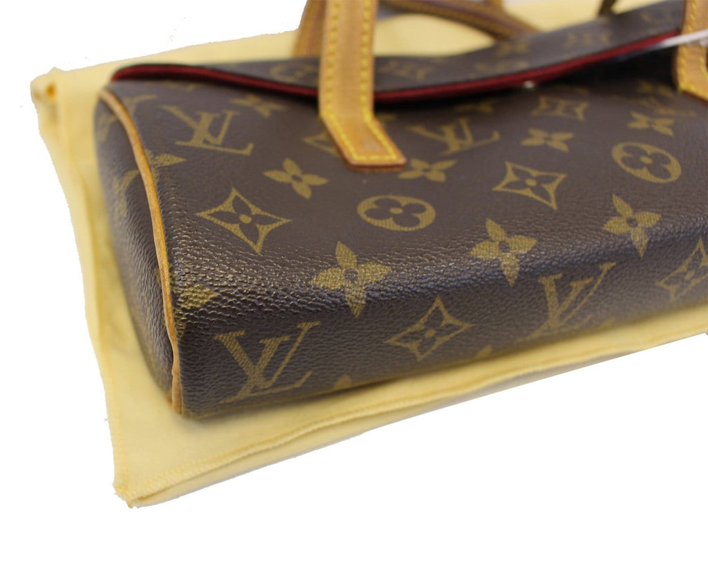 LOUIS VUITTON Monogram Canvas Sonatine Satchel Bag