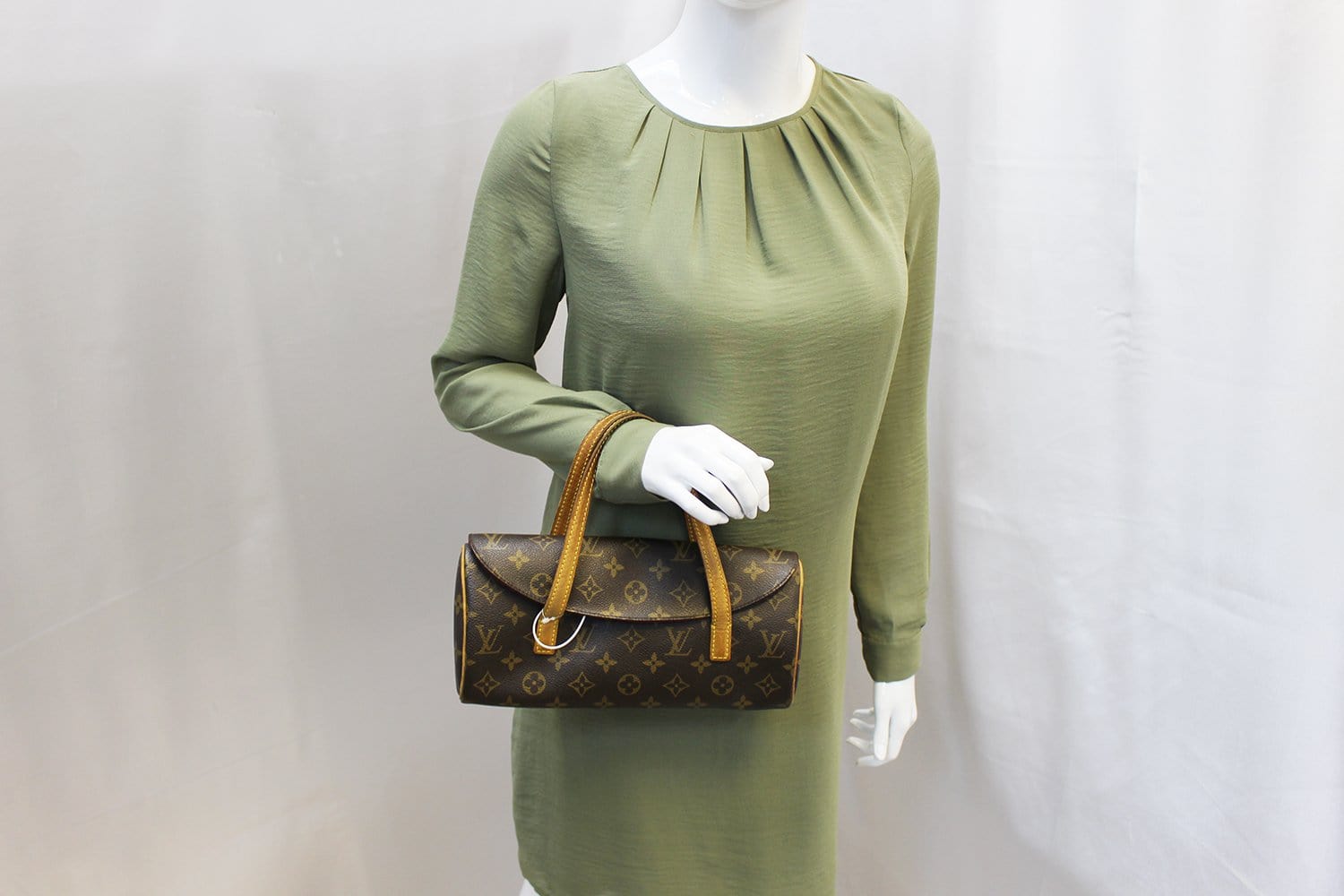LOUIS VUITTON Monogram Canvas Sonatine Satchel Bag