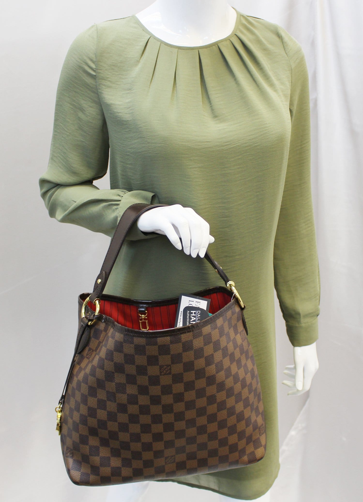 LOUIS VUITTON Damier Ebene Delightful PM NM Shoulder Bag