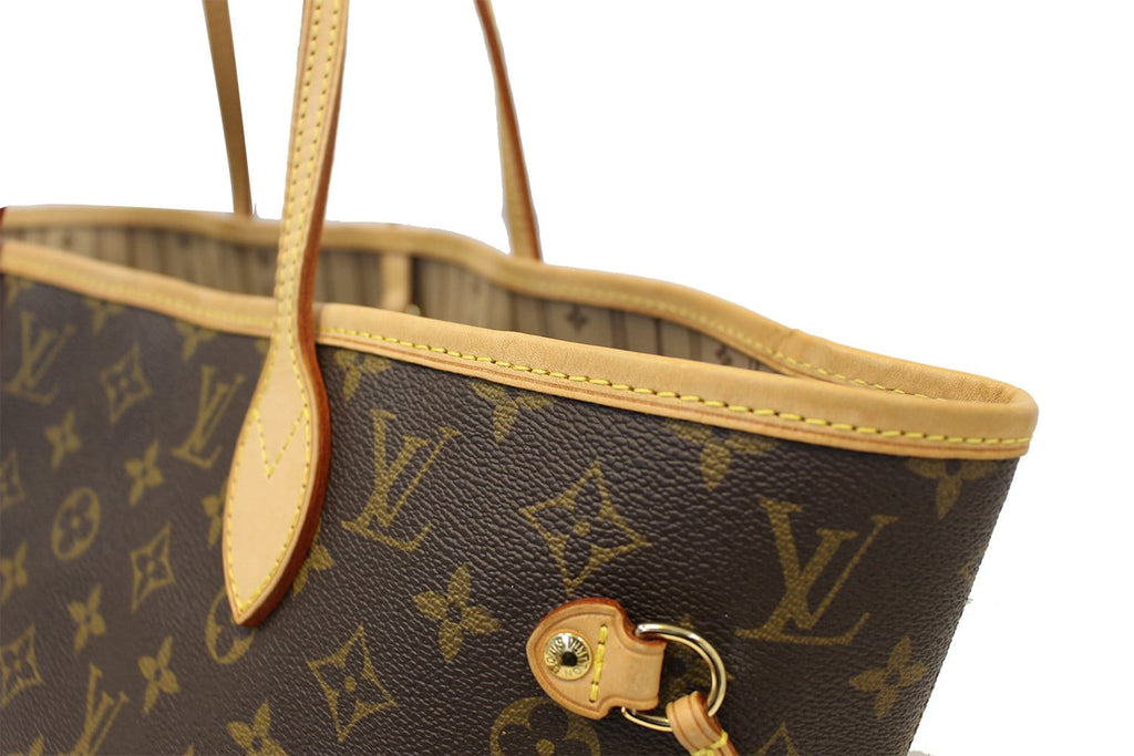 LOUIS VUITTON Neverfull MM Monogram Canvas Brown Tote Bag