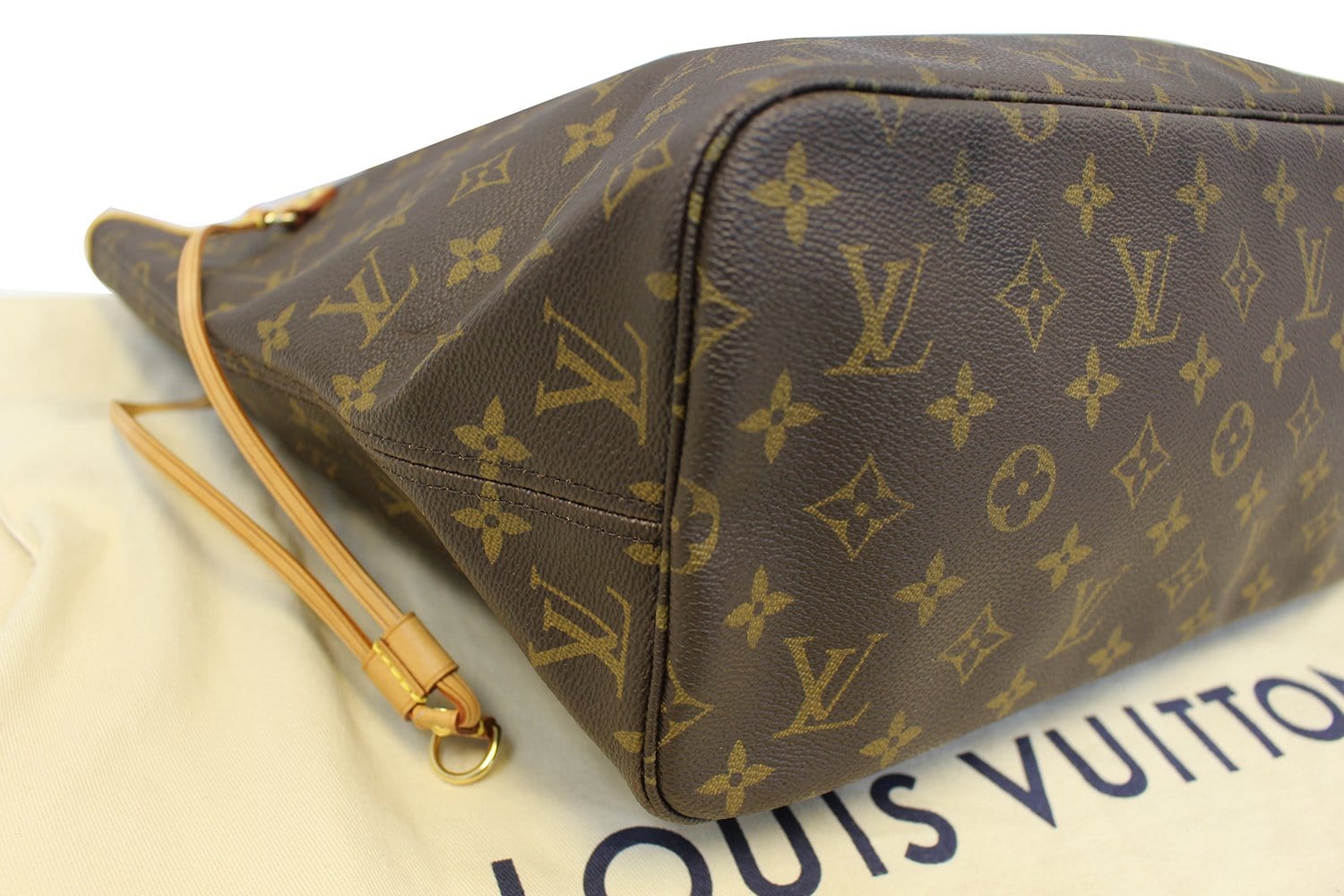 LOUIS VUITTON Neverfull MM Monogram Canvas Brown Tote Bag