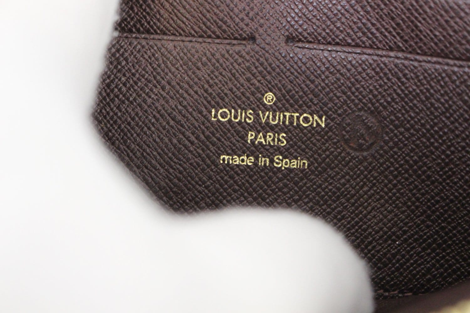 LOUIS VUITTON Mini Lin Ebene Monogram Zippy Wallet