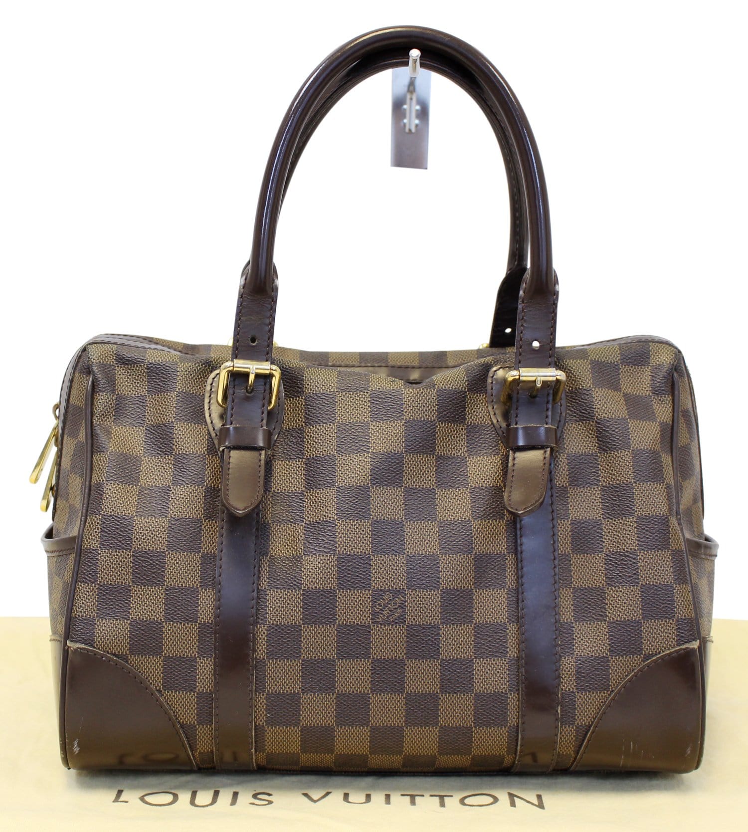 LOUIS VUITTON Damier Ebene Berkeley Satchel Bag