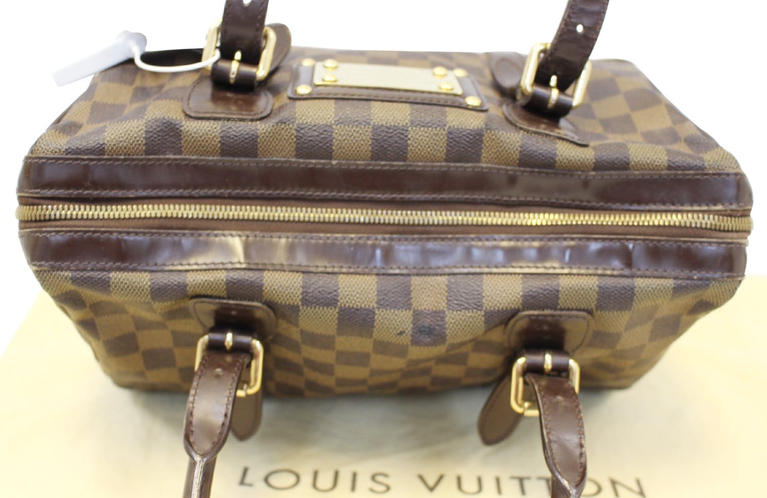 LOUIS VUITTON Damier Ebene Berkeley Satchel Bag