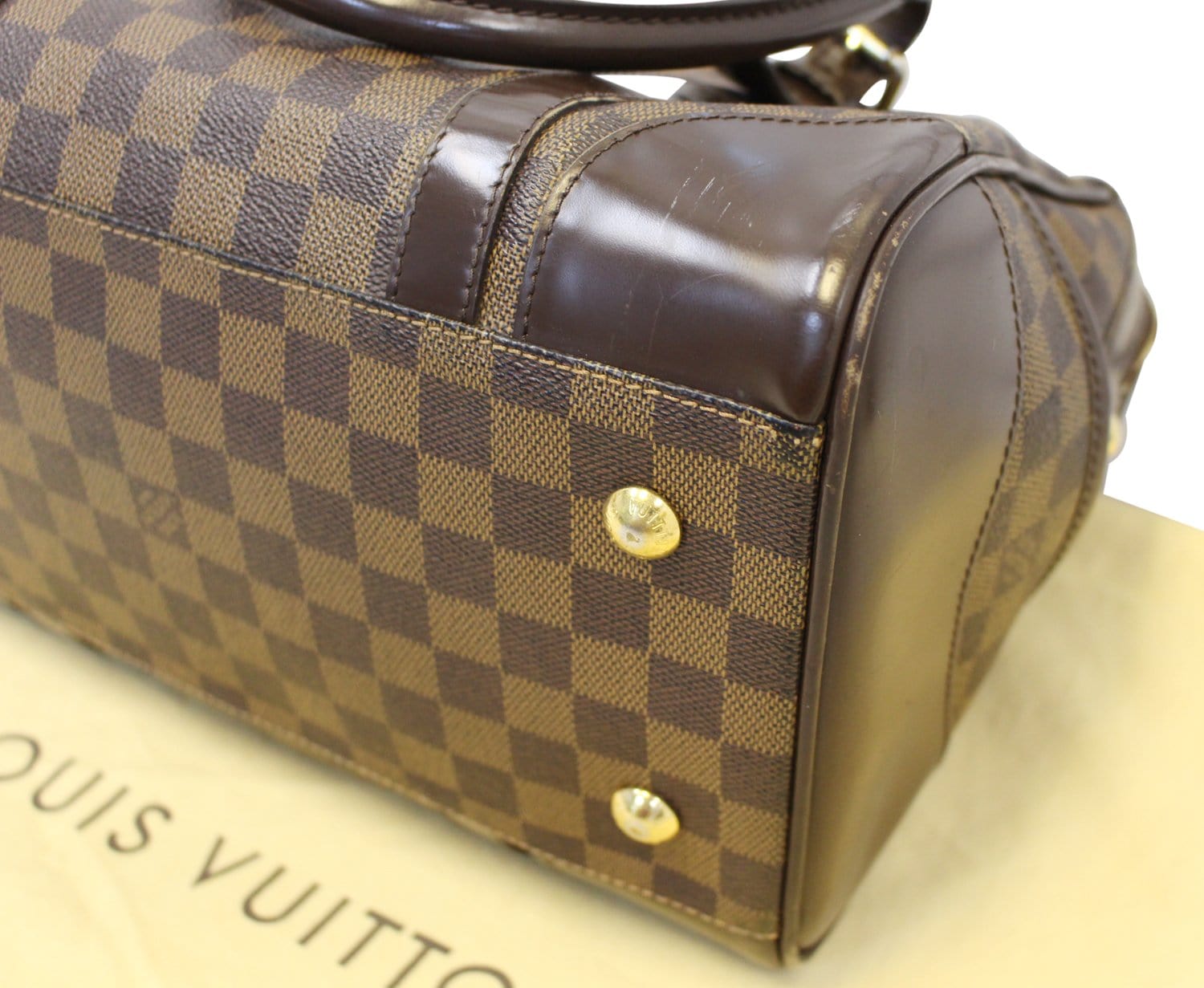 LOUIS VUITTON Damier Ebene Berkeley Satchel Bag
