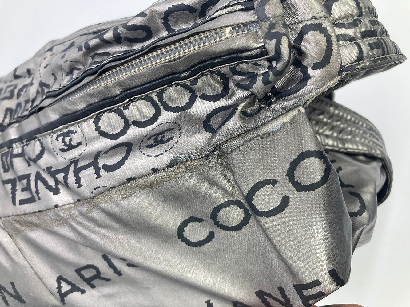 Vintage Chanel SiLouis Vuittoner Nylon Unlimited 31 Rue Cambon Shoulder Bag