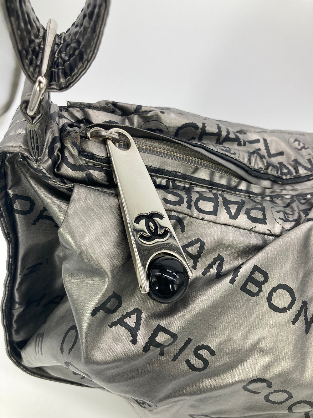 Vintage Chanel SiLouis Vuittoner Nylon Unlimited 31 Rue Cambon Shoulder Bag