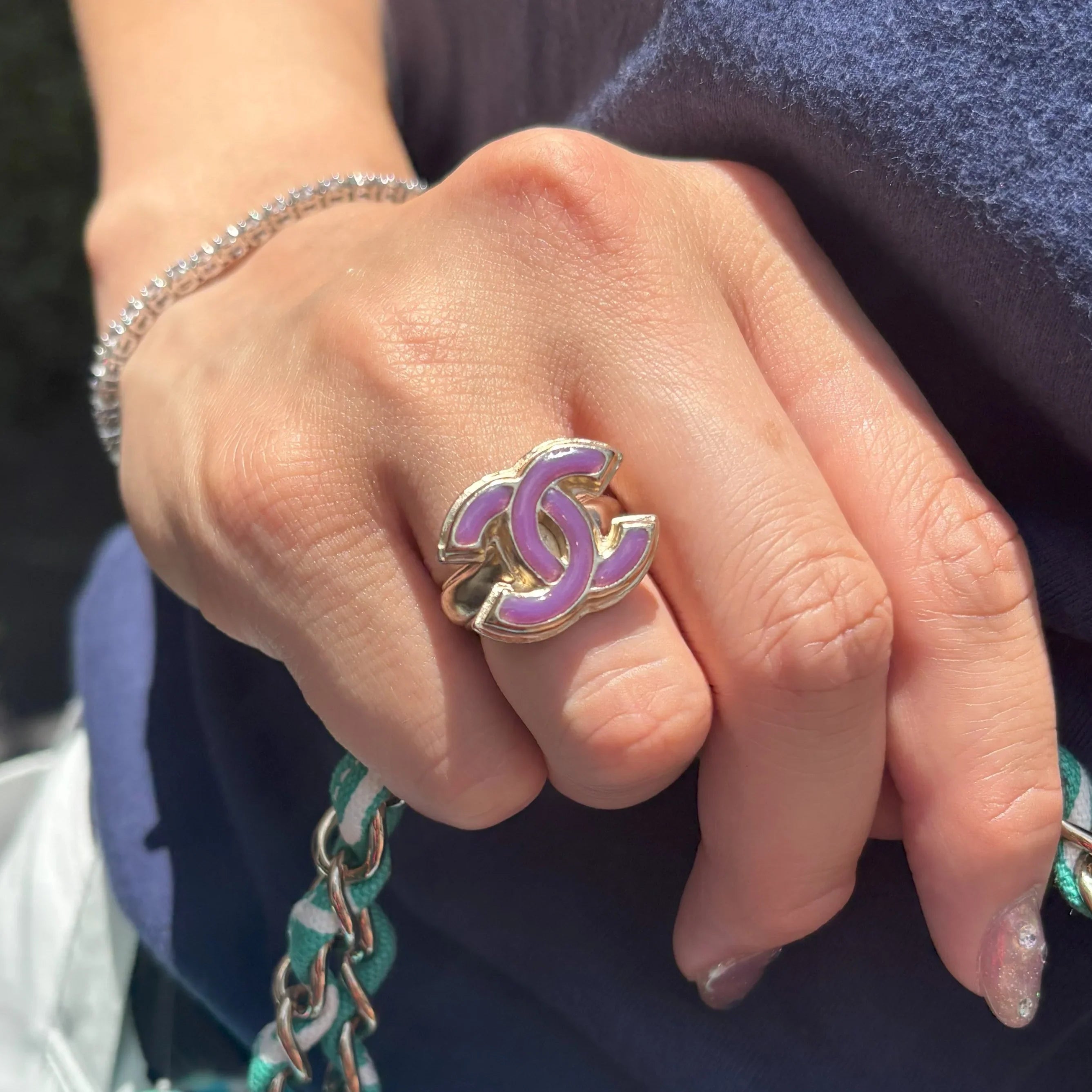 Chanel CC Ring Gold #53 #13 08P