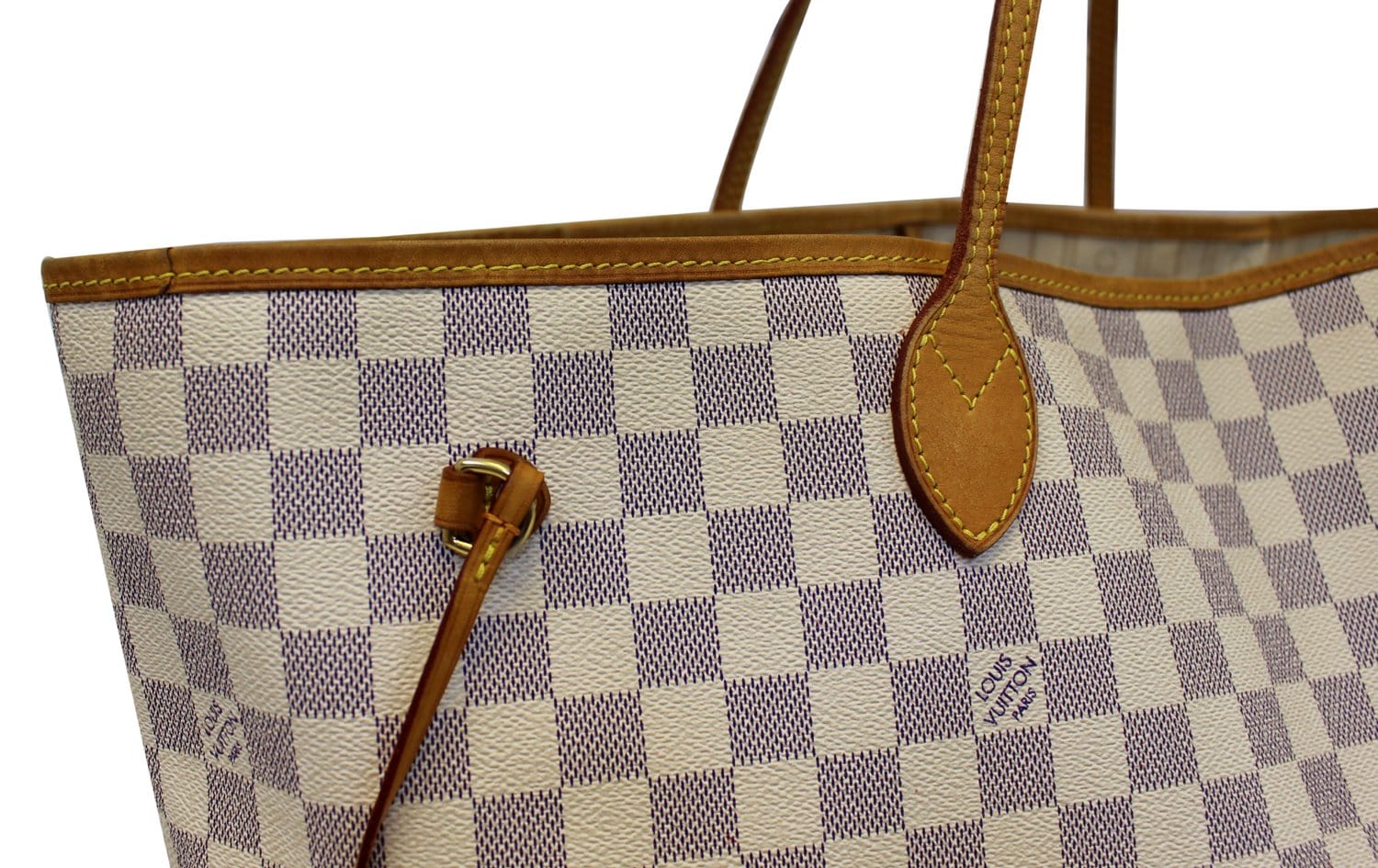 LOUIS VUITTON Neverfull GM Damier Azur Tote Shoulder Bag