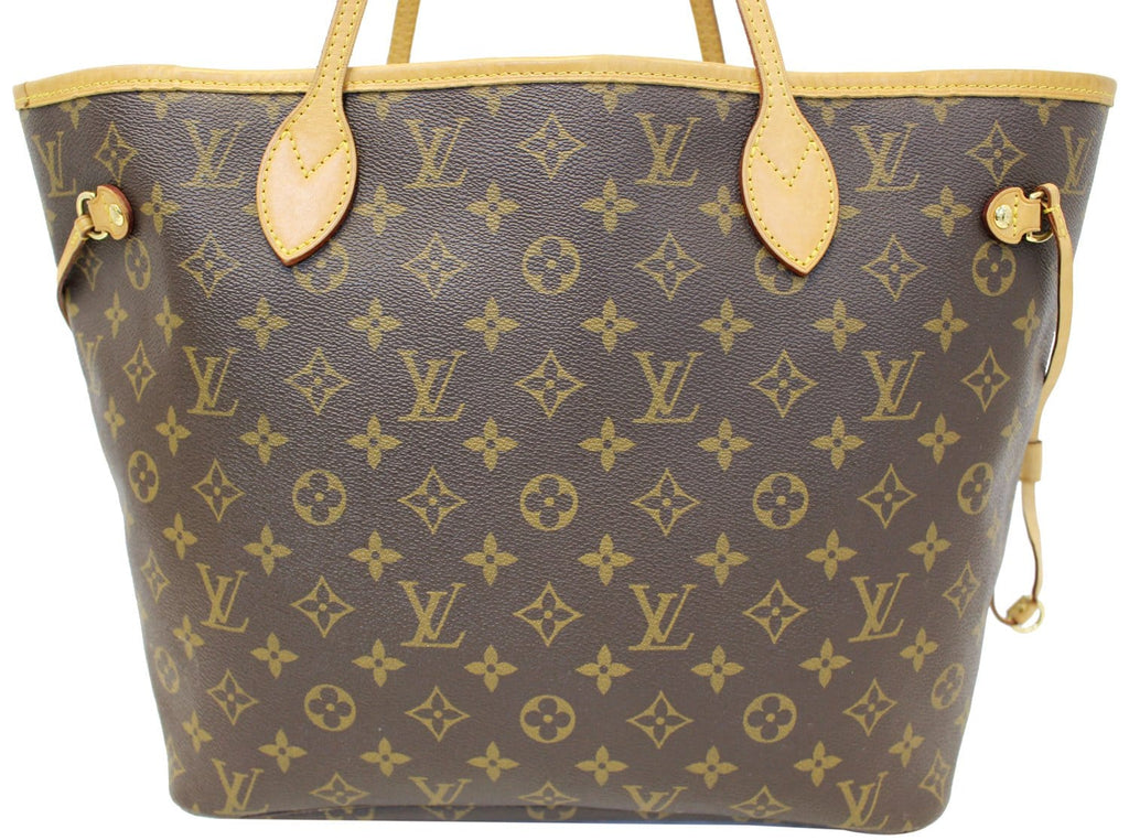 LOUIS VUITTON Neverfull MM Monogram Canvas Brown Tote Bag