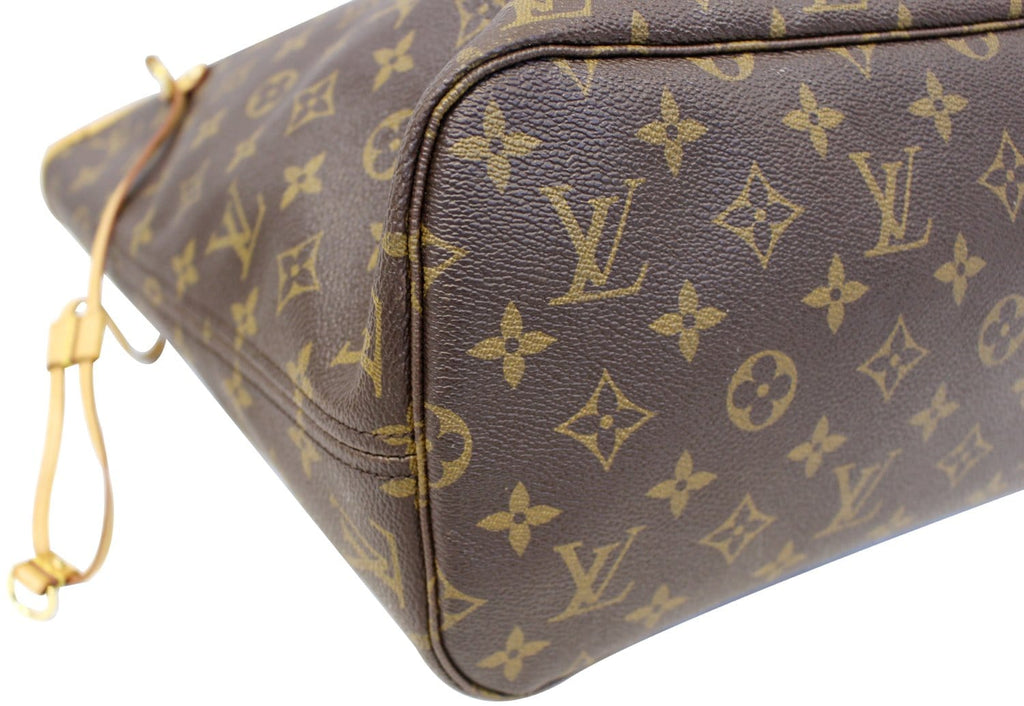 LOUIS VUITTON Neverfull MM Monogram Canvas Brown Tote Bag