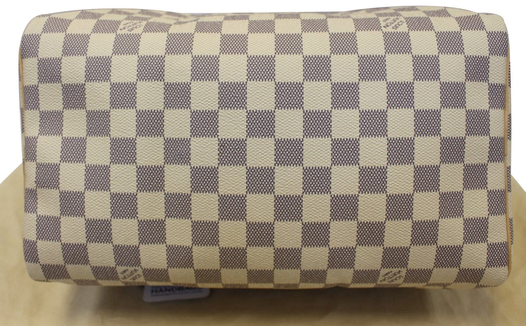 LOUIS VUITTON Speedy 30 Damier Azur Satchel Handbag