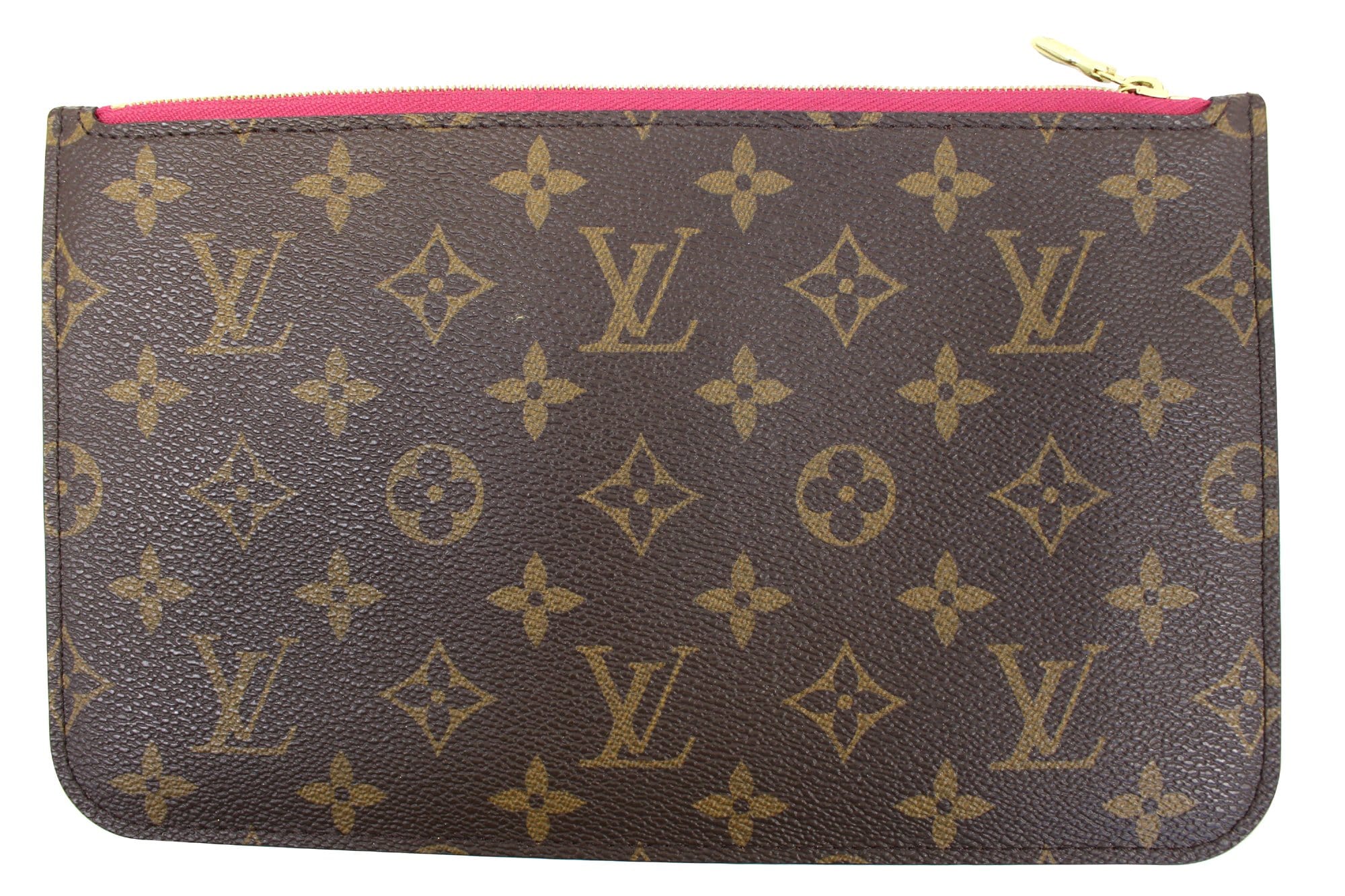LOUIS VUITTON Pochette Wristlet Neverfull GM Monogram Canvas Pouch