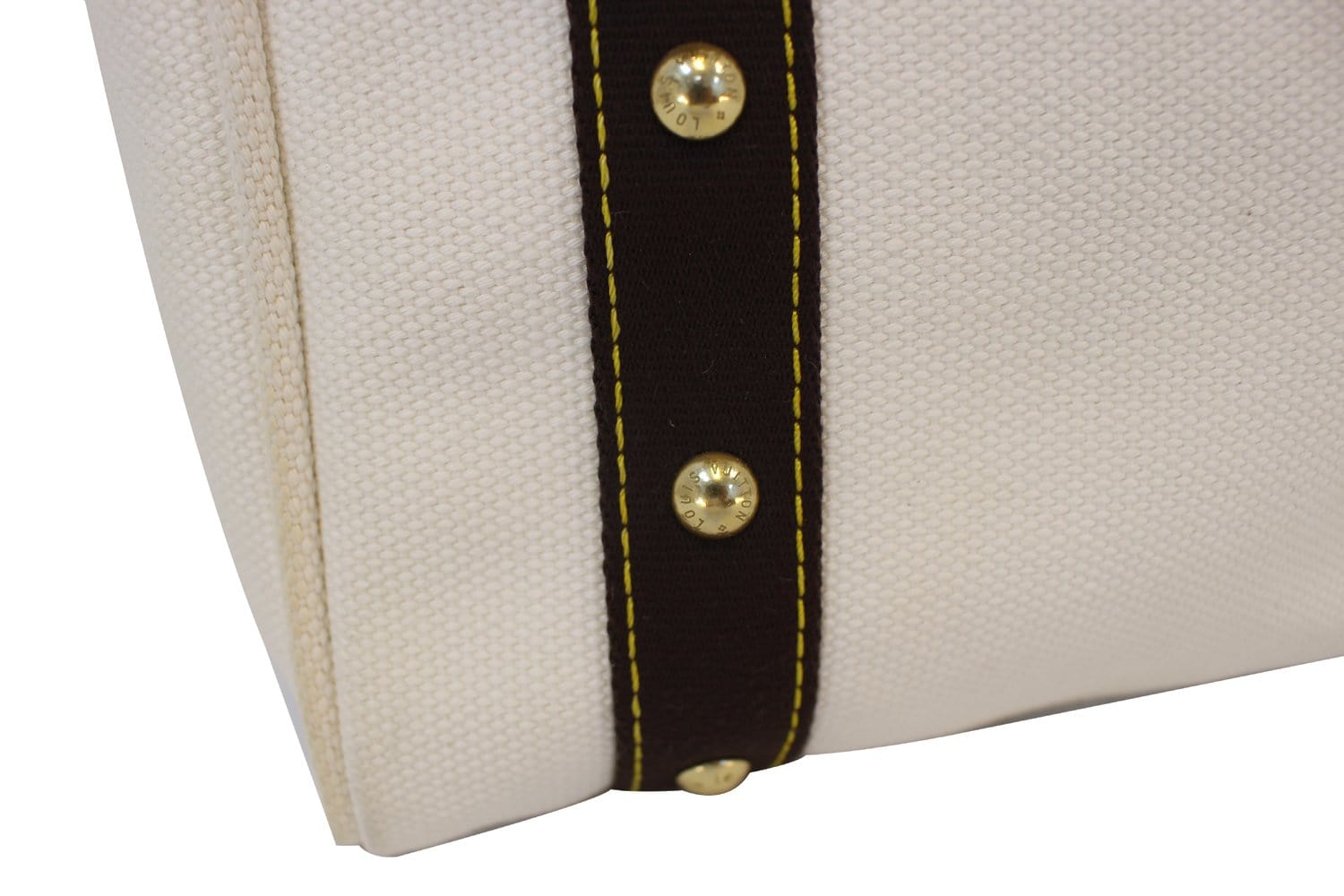 LOUIS VUITTON Limited Edition Cream Canvas Antigua Cabas MM Bag - Final Call