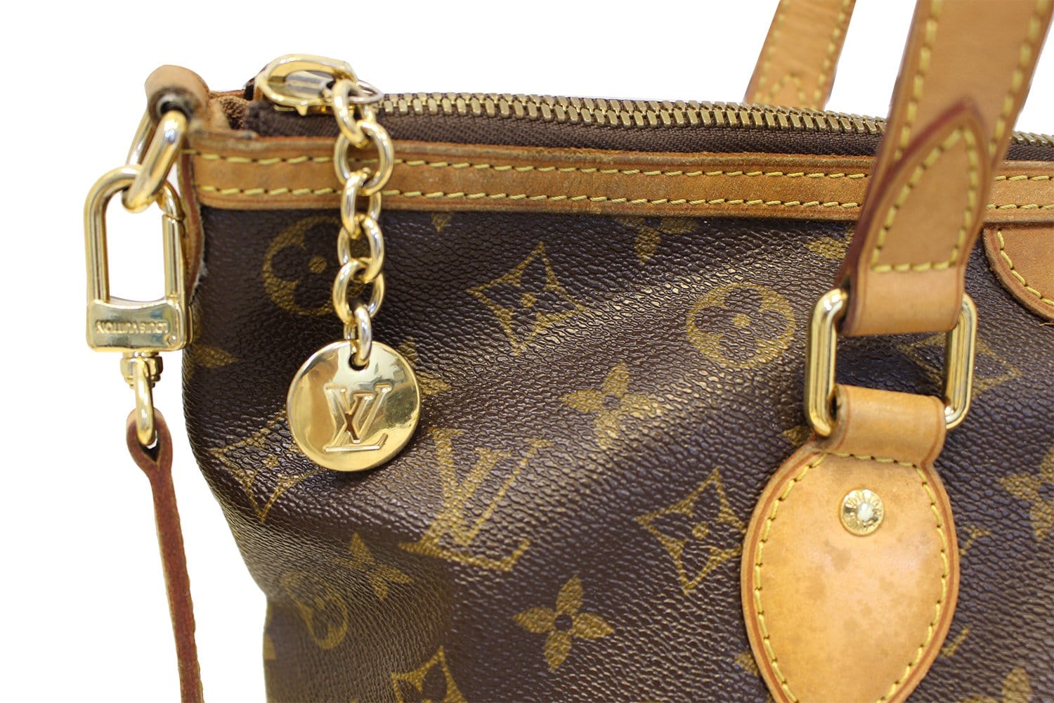LOUIS VUITTON Monogram Canvas Palermo PM Brown Shoulder Bag