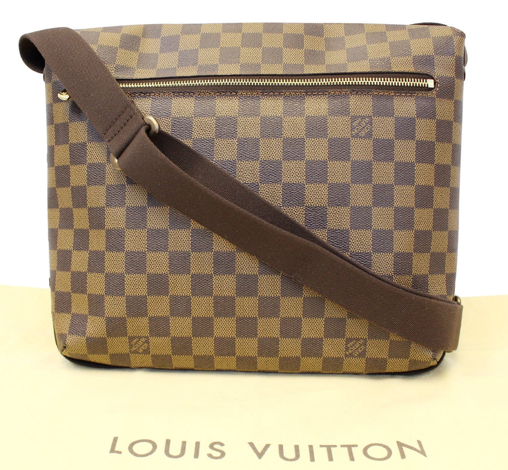 LOUIS VUITTON Damier Ebene Brooklyn MM Crossbody Bag
