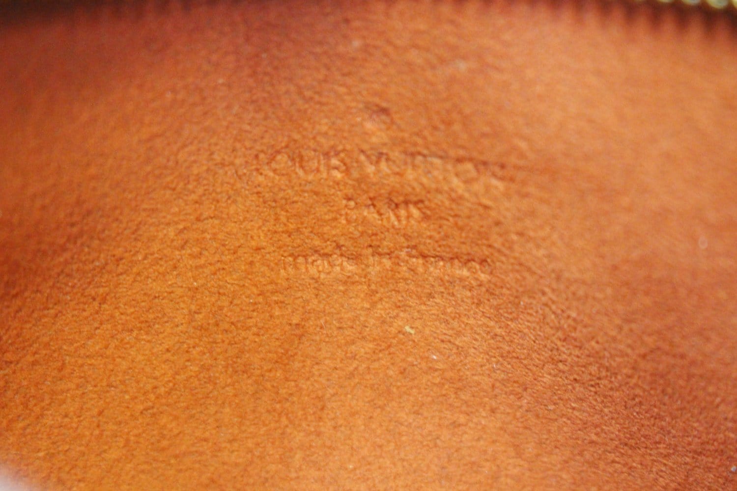 LOUIS VUITTON Damier Ebene Brown Pouch