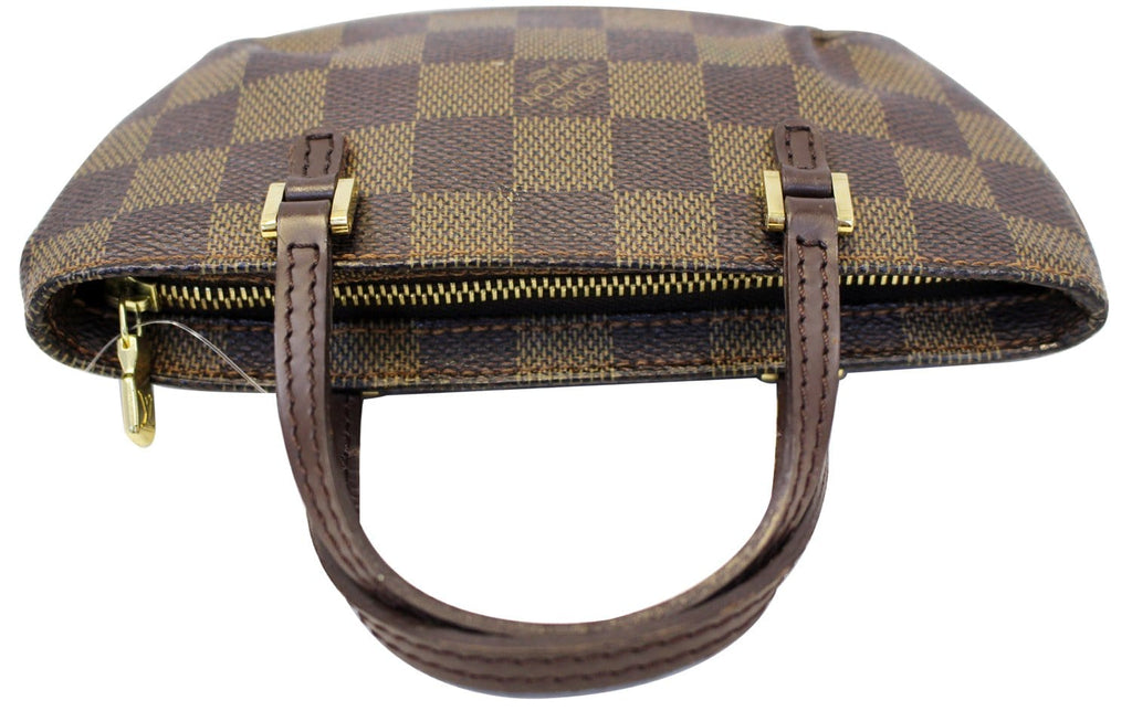 LOUIS VUITTON Damier Ebene Brown Pouch
