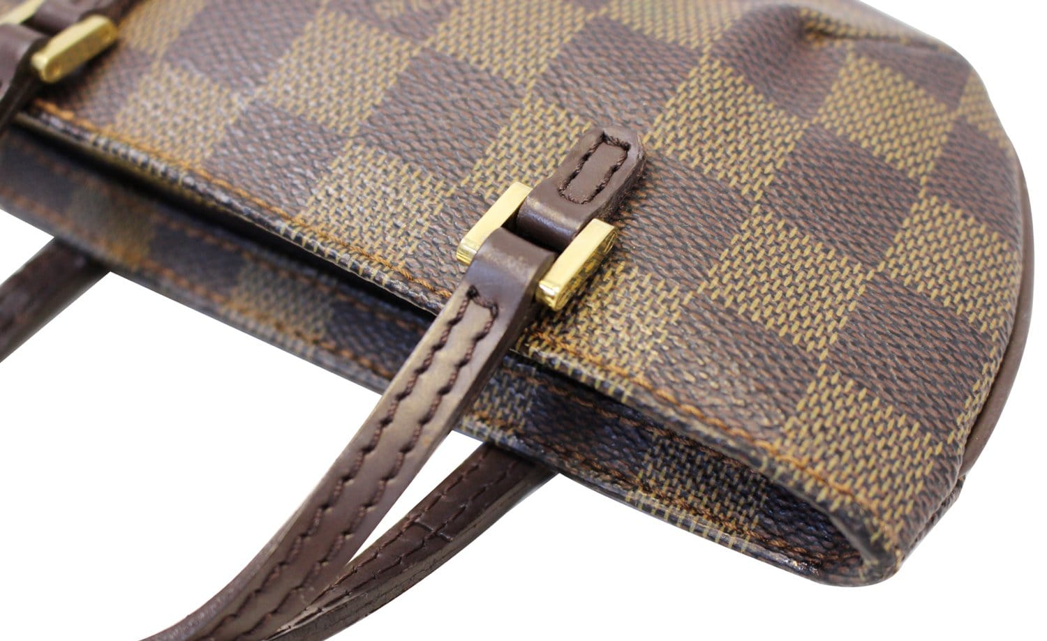 LOUIS VUITTON Damier Ebene Brown Pouch