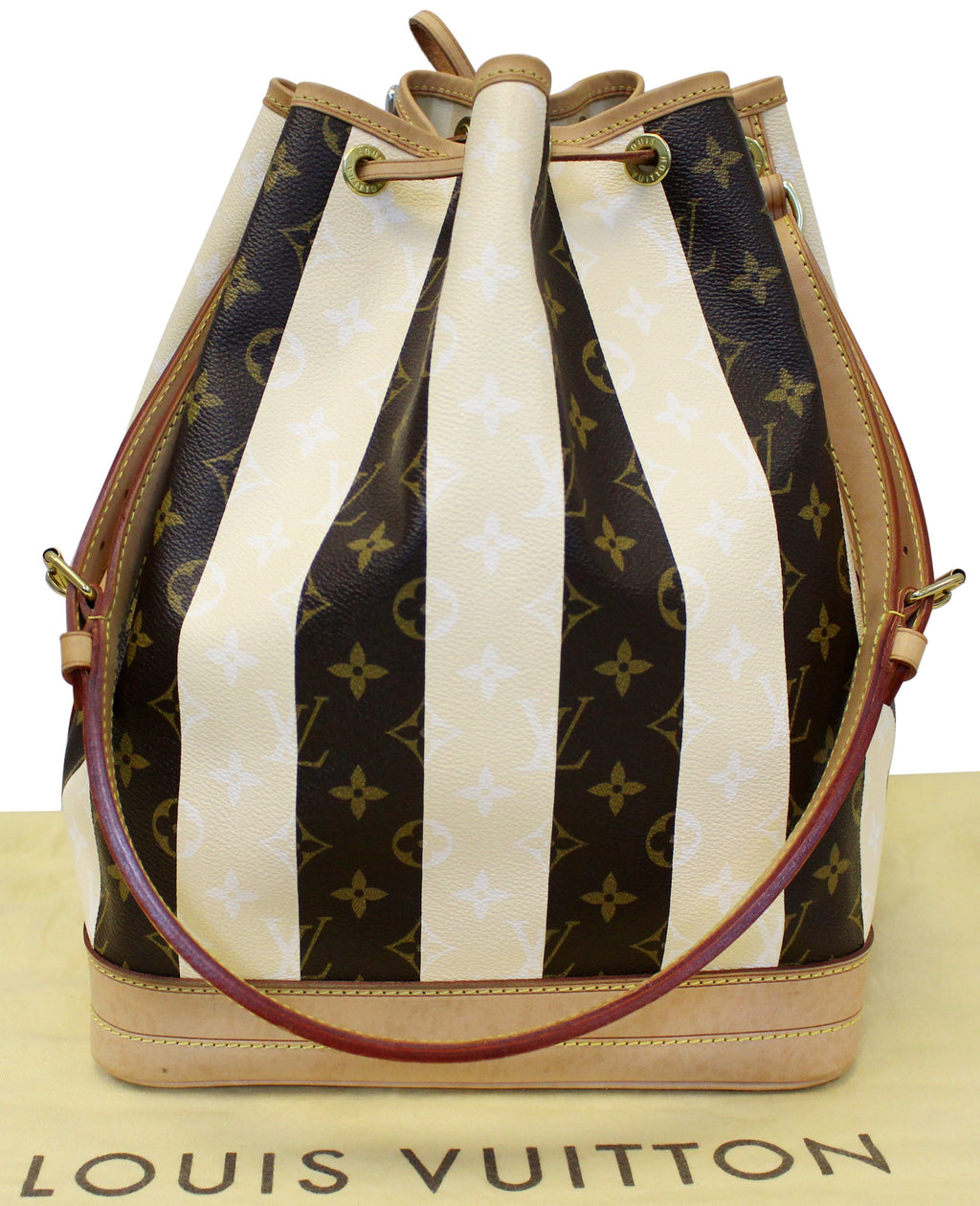 LOUIS VUITTON Noe Large Monogram Rayure Shoulder Bag