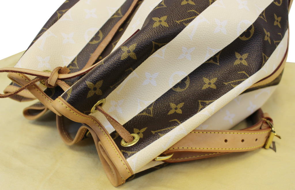 LOUIS VUITTON Noe Large Monogram Rayure Shoulder Bag