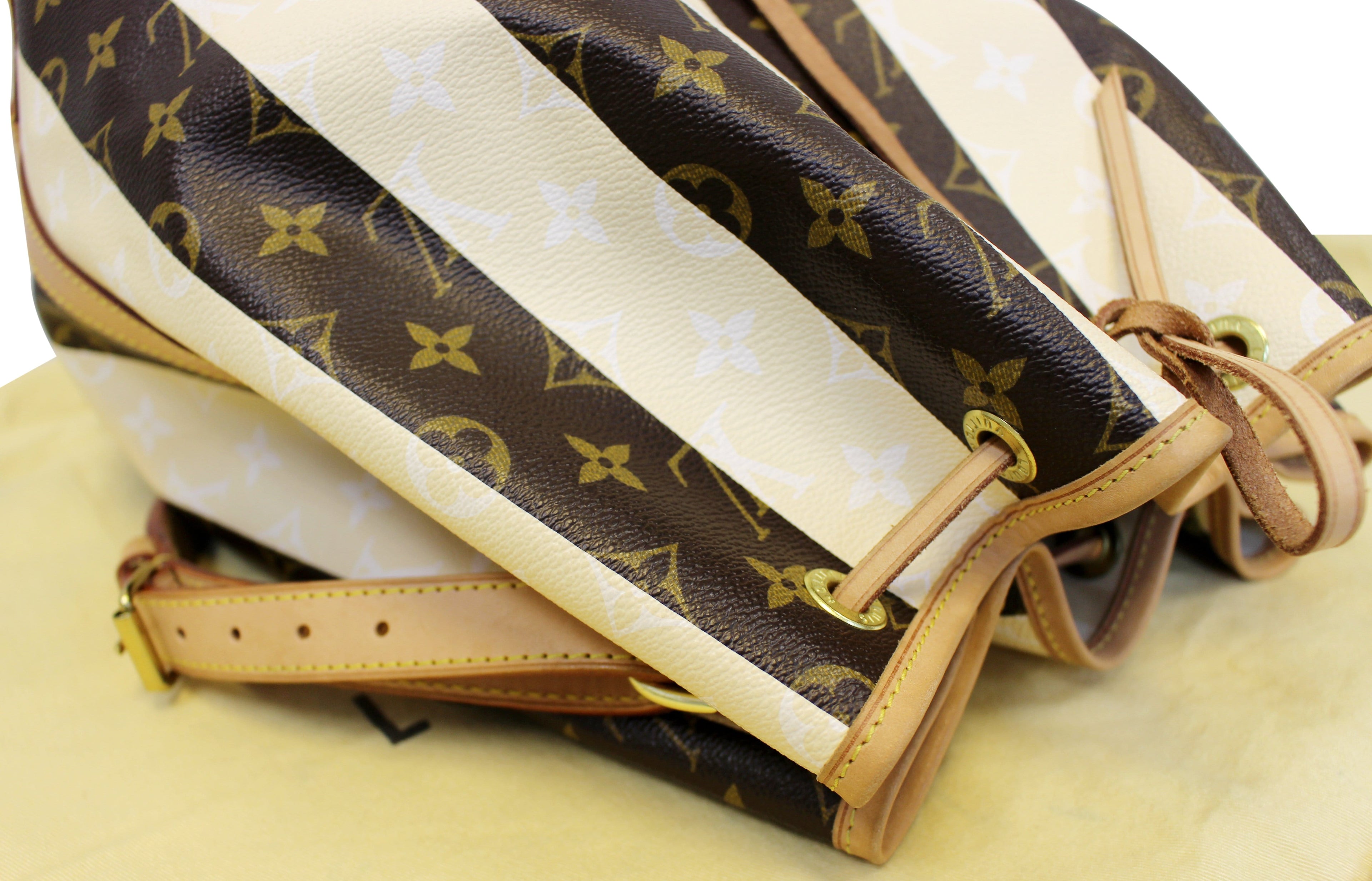 LOUIS VUITTON Noe Large Monogram Rayure Shoulder Bag