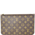 LOUIS VUITTON Pochette Wristlet Pouch Monogram Canvas Neverfull MM
