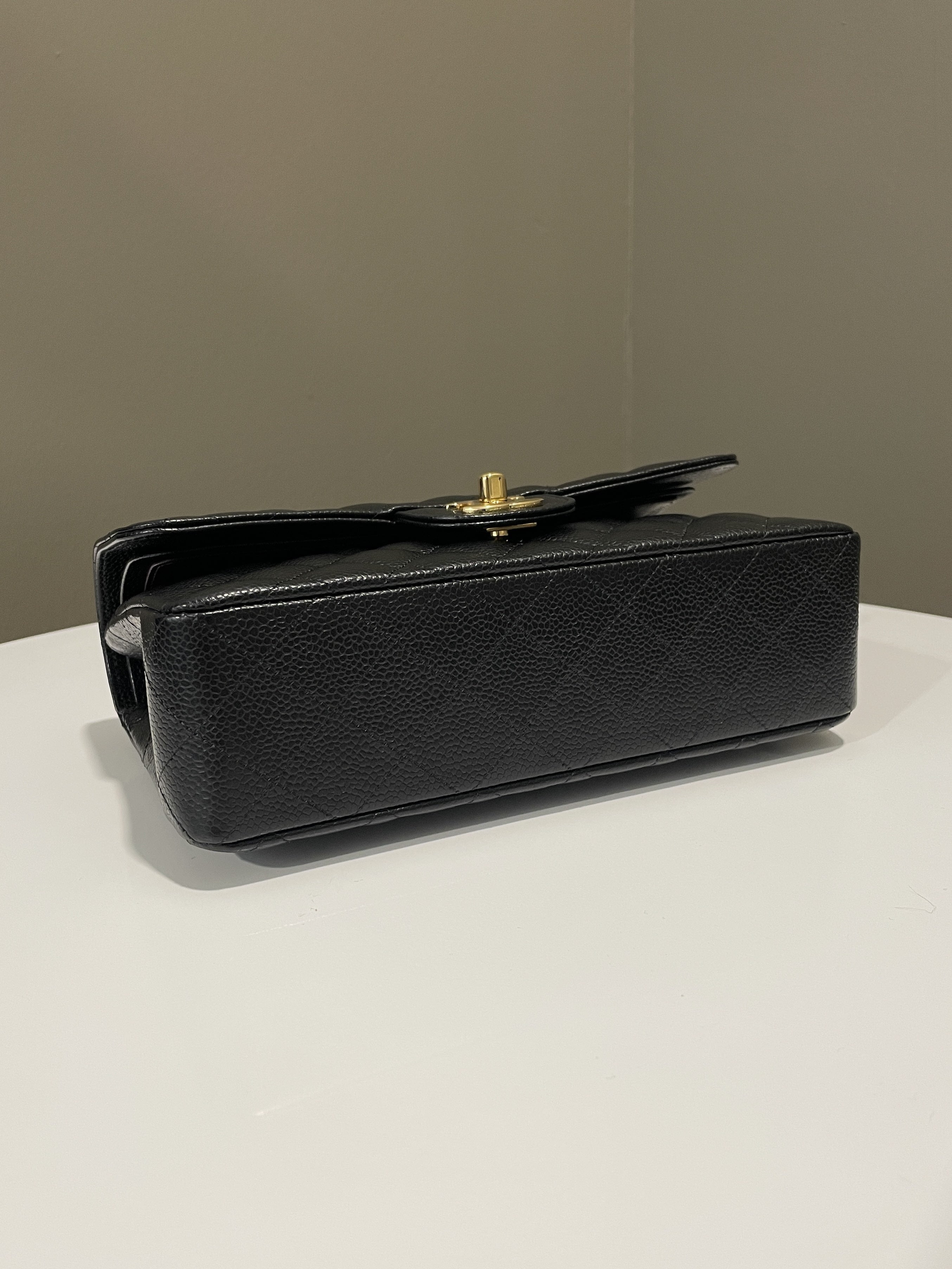 Chanel Classic Quilted Small Double Flap Black Caviar