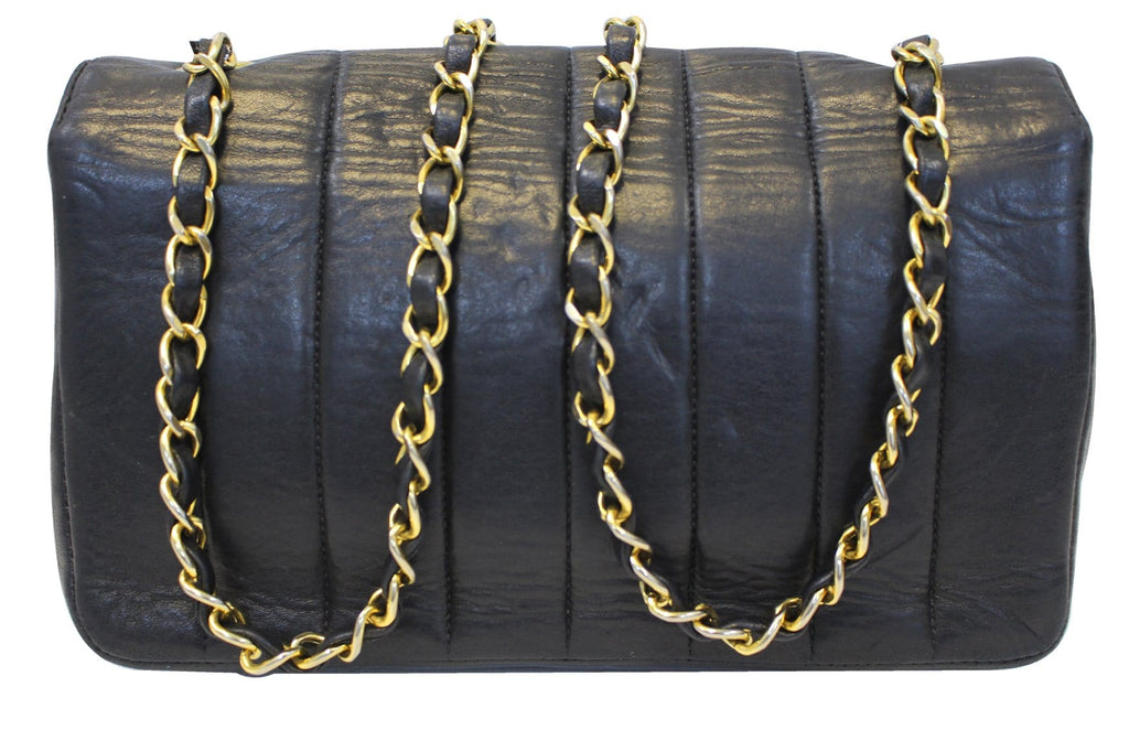 Chanel Shoulder Bag - CHANEL Purse Vertical Caviar Leather Leather