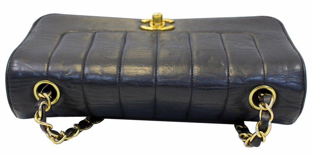 Chanel Shoulder Bag - CHANEL Purse Vertical Caviar Leather Leather