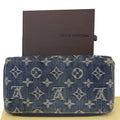 LOUIS VUITTON Blue Denim Monogram Zippy Wallet