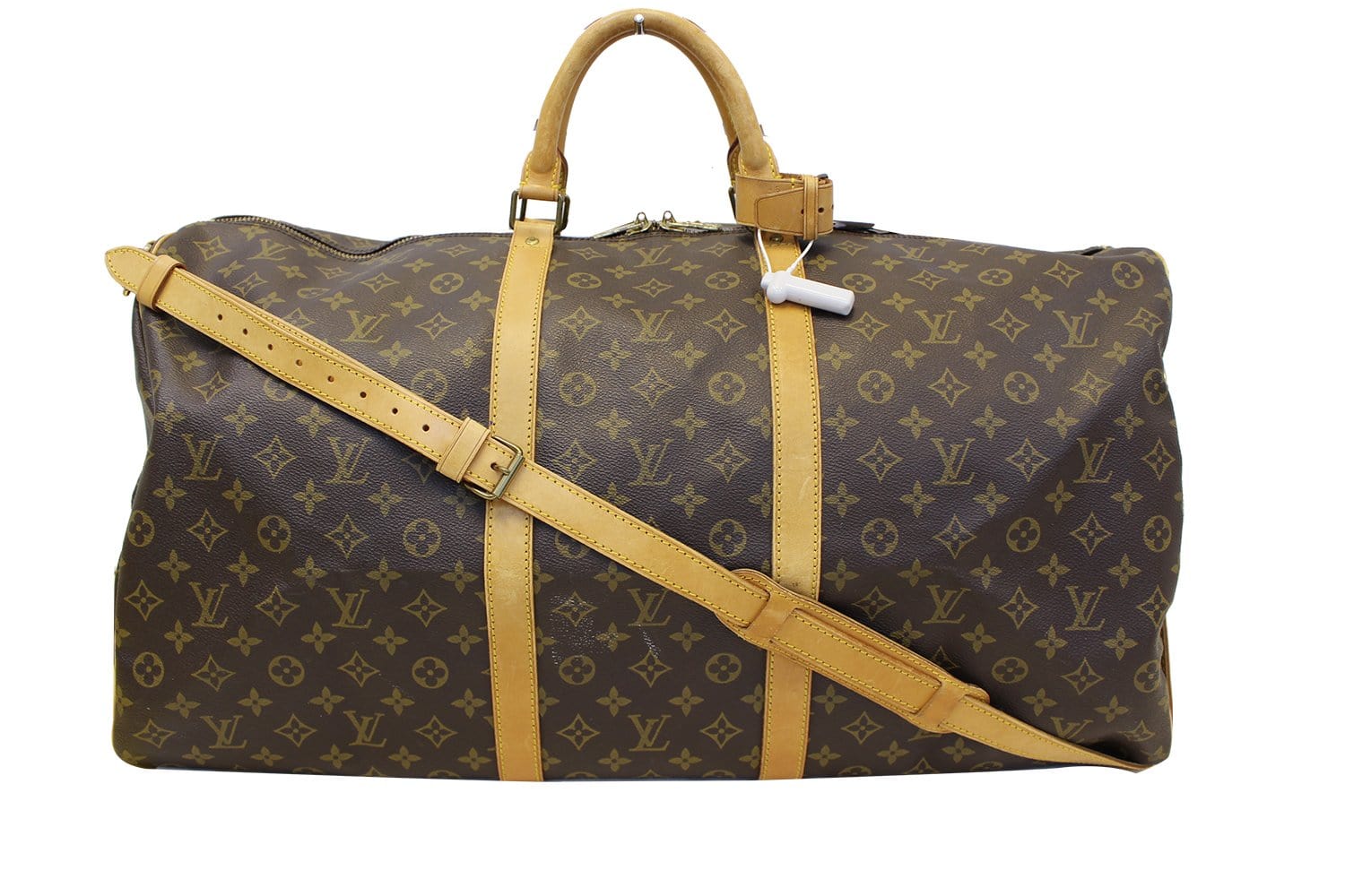 LOUIS VUITTON Monogram Canvas Keepall 60 Bandouliere Travel Bag