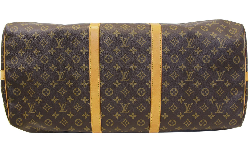 LOUIS VUITTON Monogram Canvas Keepall 60 Bandouliere Travel Bag