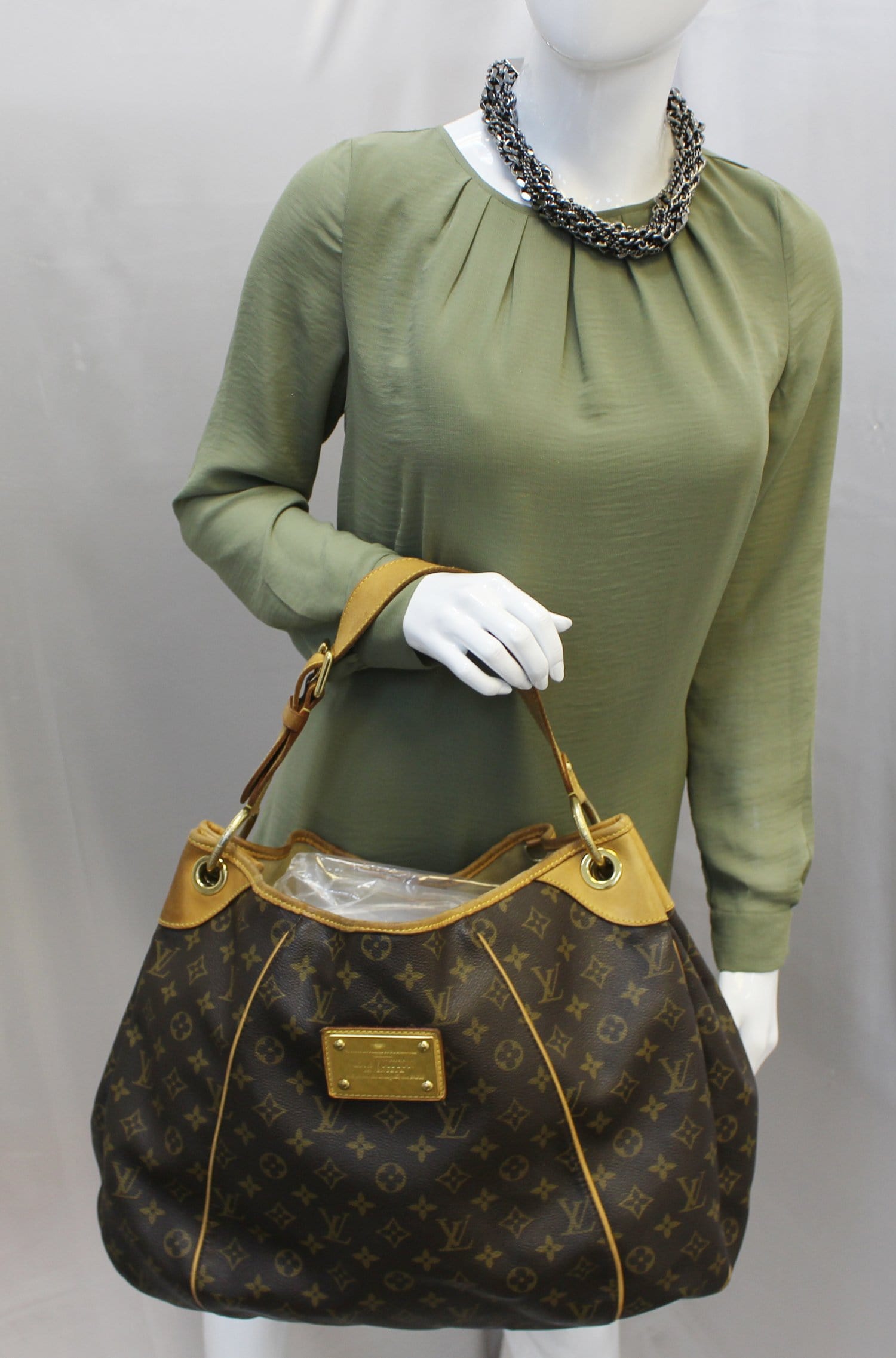 LOUIS VUITTON Monogram Galliera GM Tote Shoulder Bag