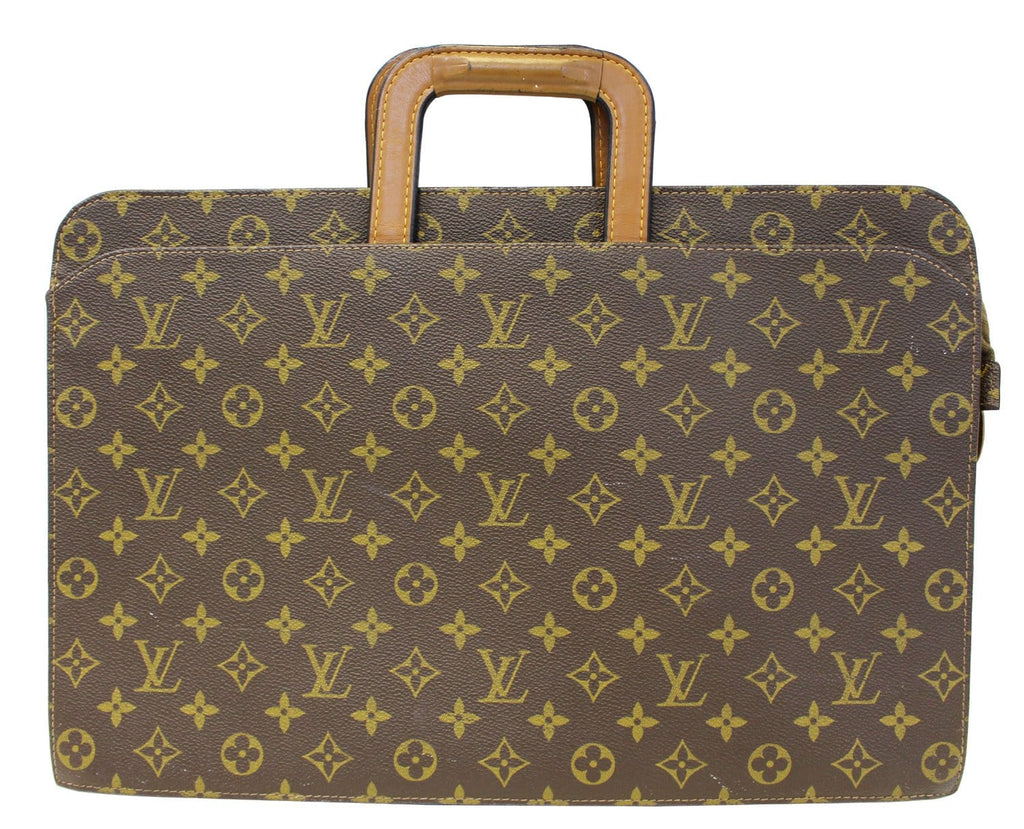 LOUIS VUITTON Monogram Canvas Brown Document Briefcase Bag