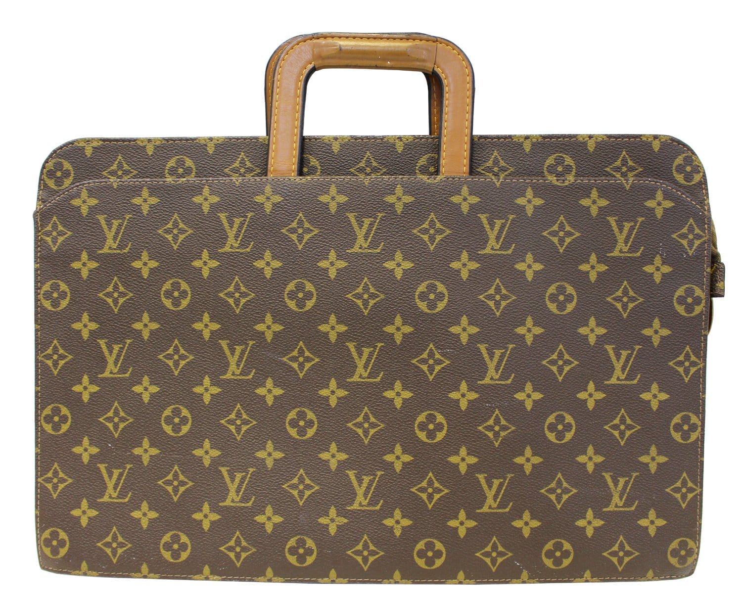 LOUIS VUITTON Monogram Canvas Brown Document Briefcase Bag