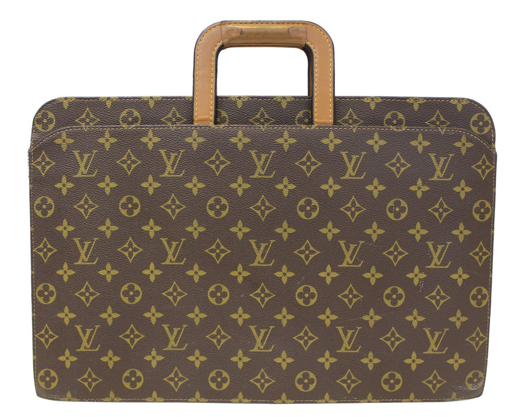 LOUIS VUITTON Monogram Canvas Brown Document Briefcase Bag