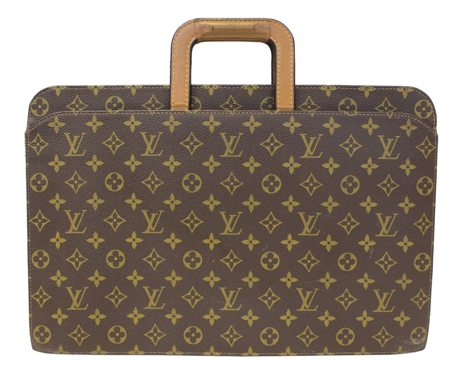 LOUIS VUITTON Monogram Canvas Brown Document Briefcase Bag