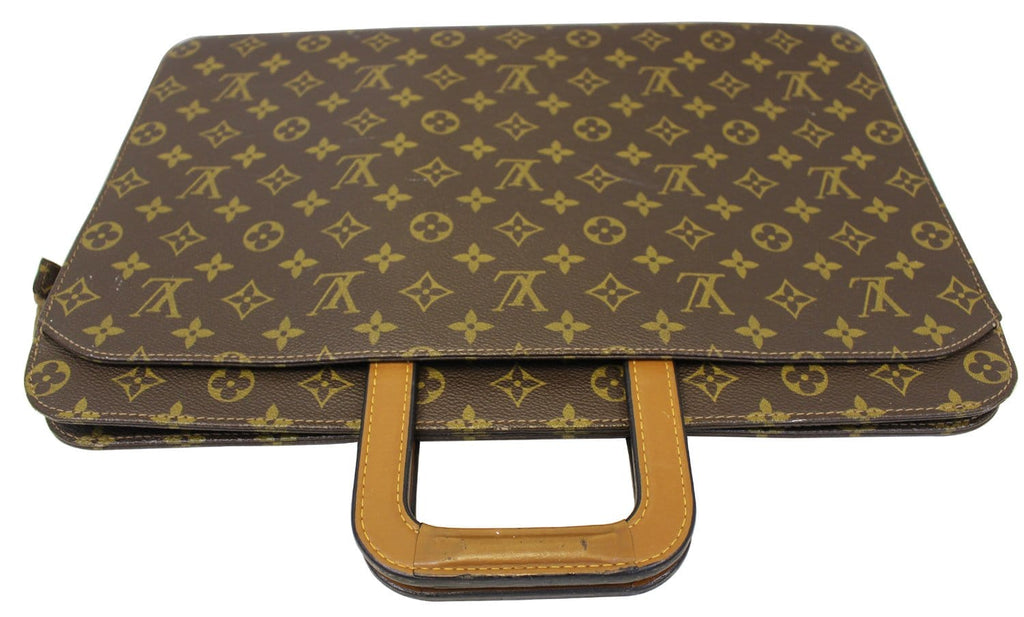 LOUIS VUITTON Monogram Canvas Brown Document Briefcase Bag