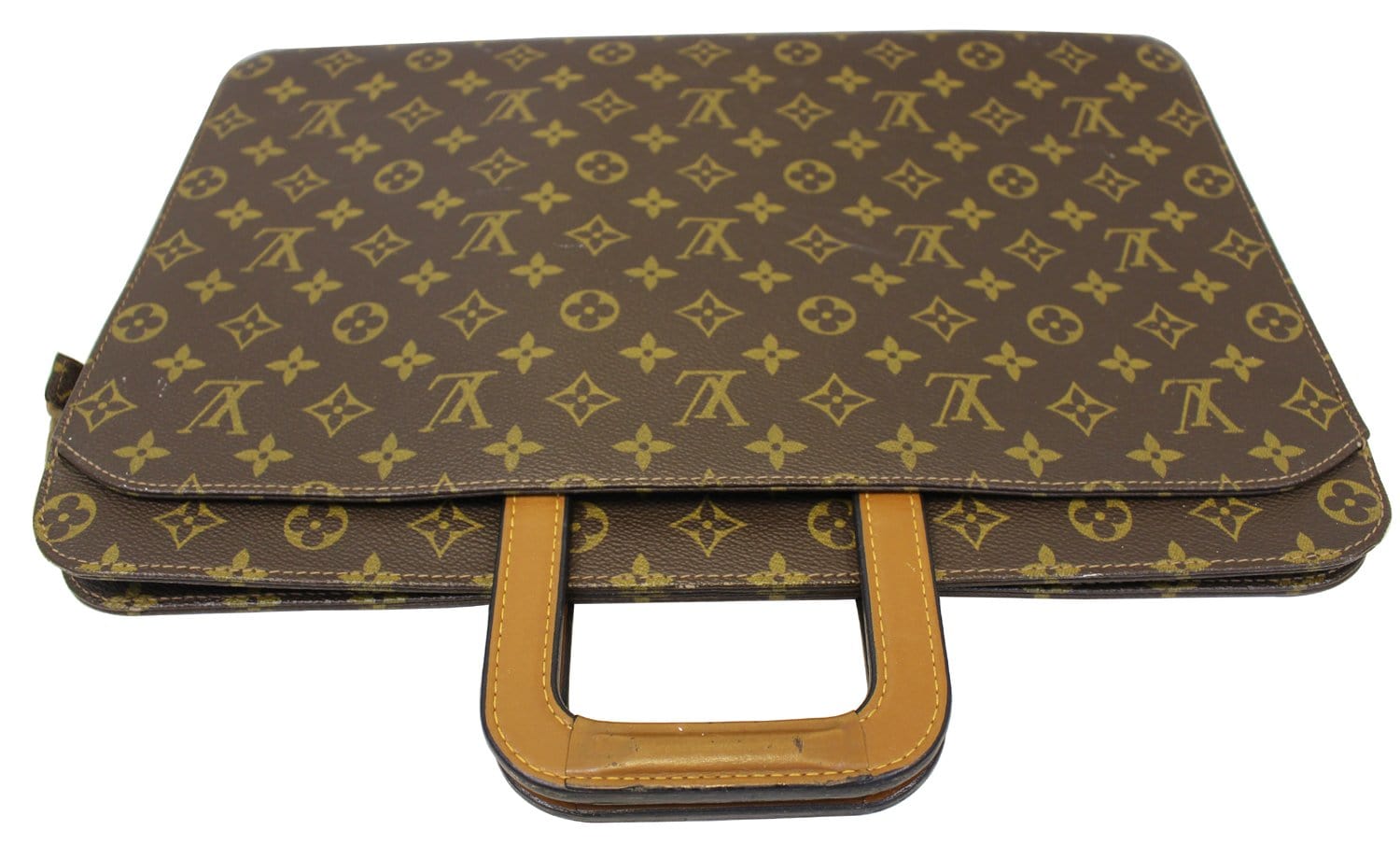 LOUIS VUITTON Monogram Canvas Brown Document Briefcase Bag