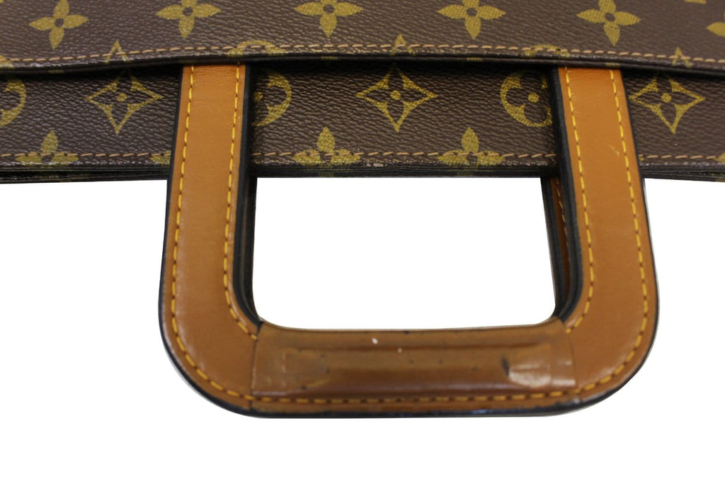 LOUIS VUITTON Monogram Canvas Brown Document Briefcase Bag