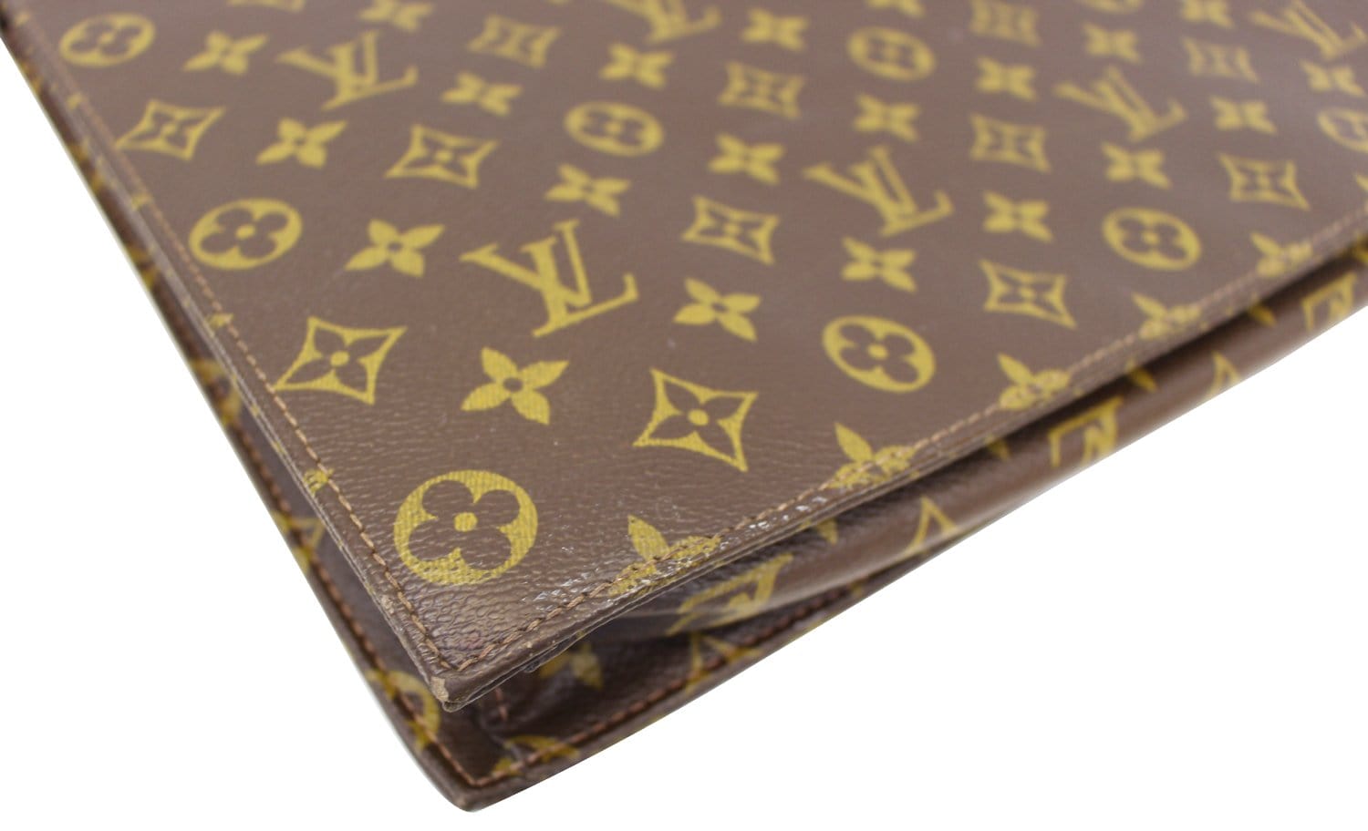 LOUIS VUITTON Monogram Canvas Brown Document Briefcase Bag