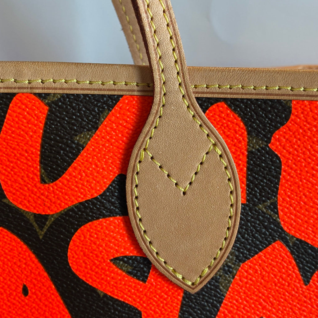 Louis Vuitton Orange Monogram Neverfull GM Tote Bag M93702