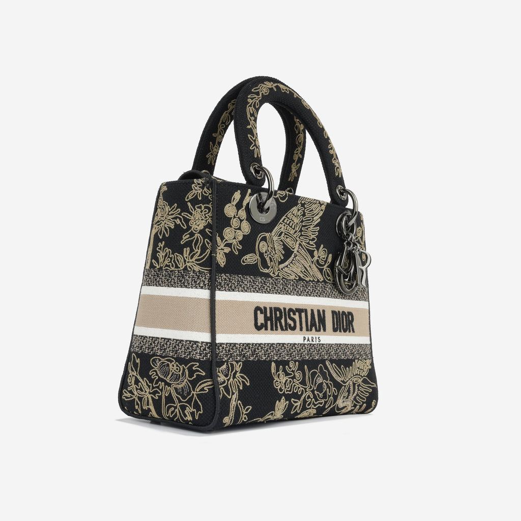 MeDiorum Lady D-Lite - Black Embroidered Toile