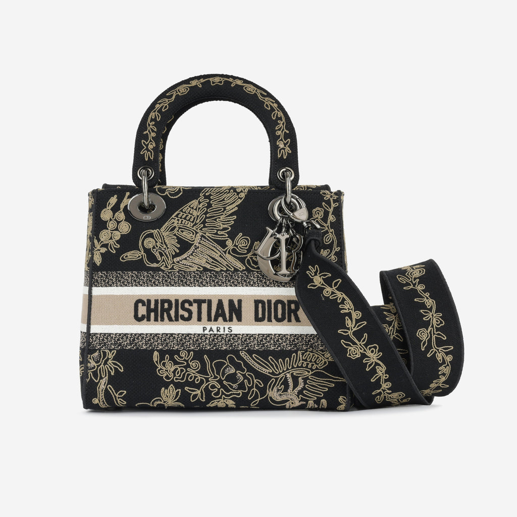 MeDiorum Lady D-Lite - Black Embroidered Toile