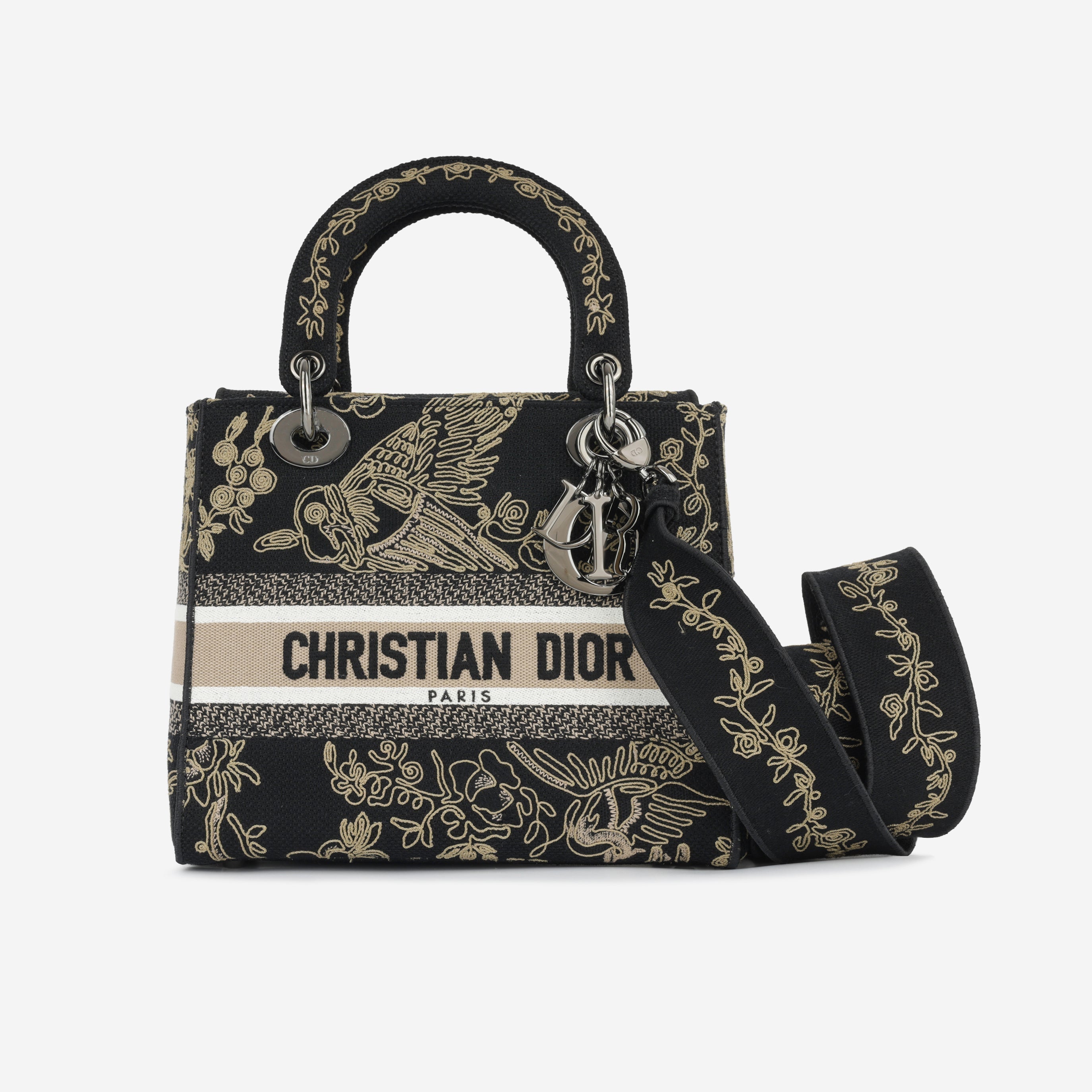 MeDiorum Lady D-Lite - Black Embroidered Toile