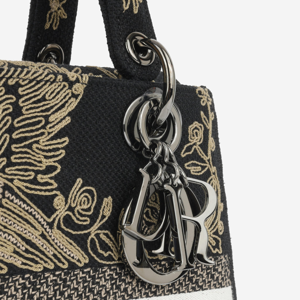 MeDiorum Lady D-Lite - Black Embroidered Toile