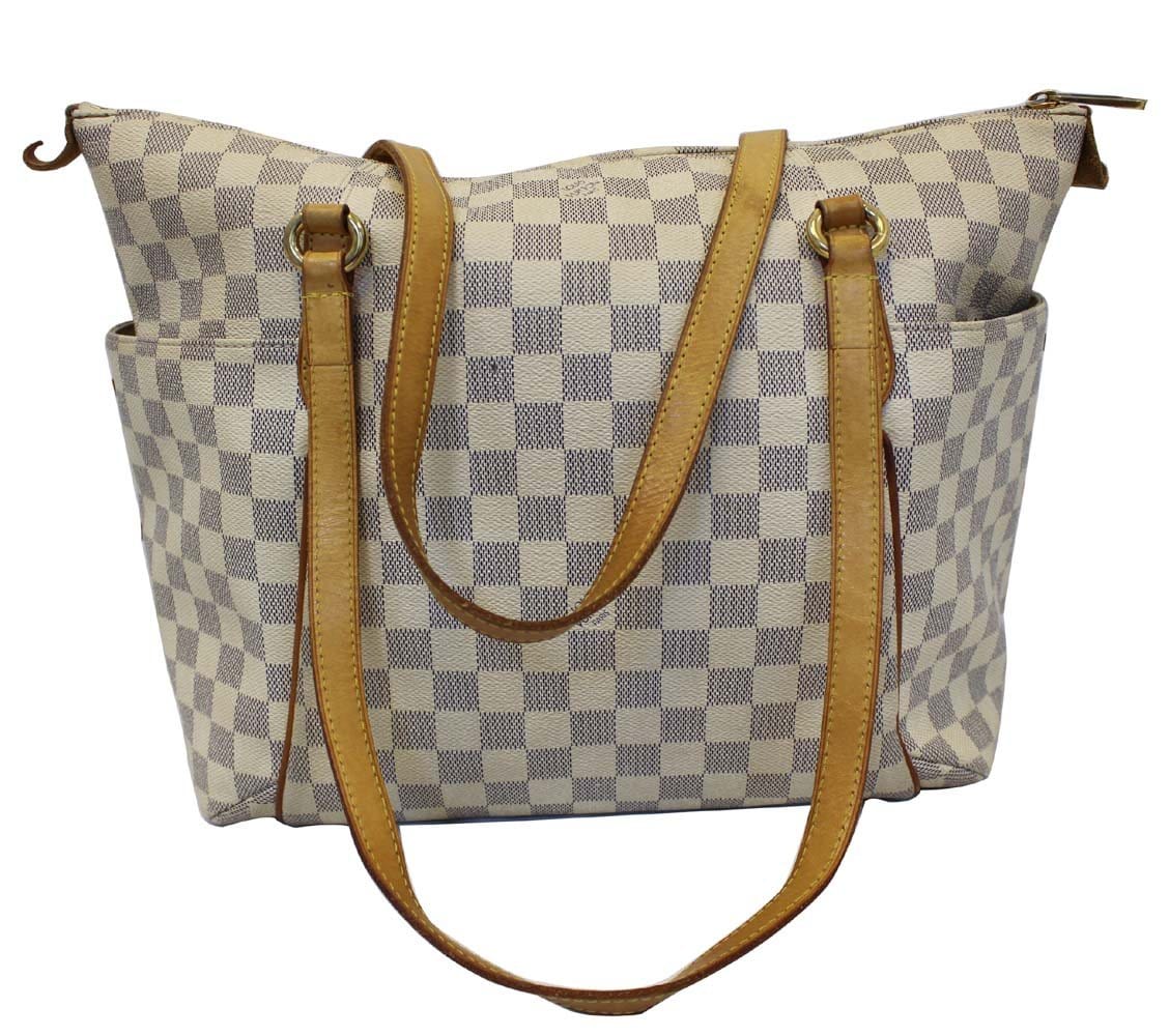 LOUIS VUITTON Damier Azur Totally MM Shoulder Handbag